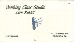 Leon's Business Card from the Studio....